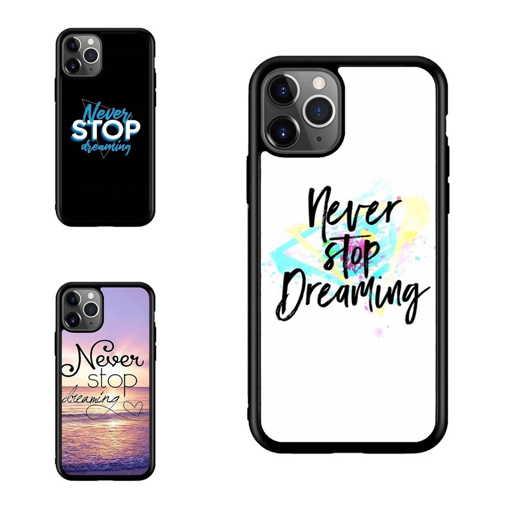 Frame Case For Apple iPhone Samsung Galaxy Motorola ocean quote Never Stop Dream