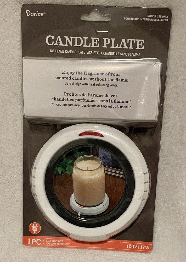 Darice No Flame Candle Warmer Plate for Scented Candles New