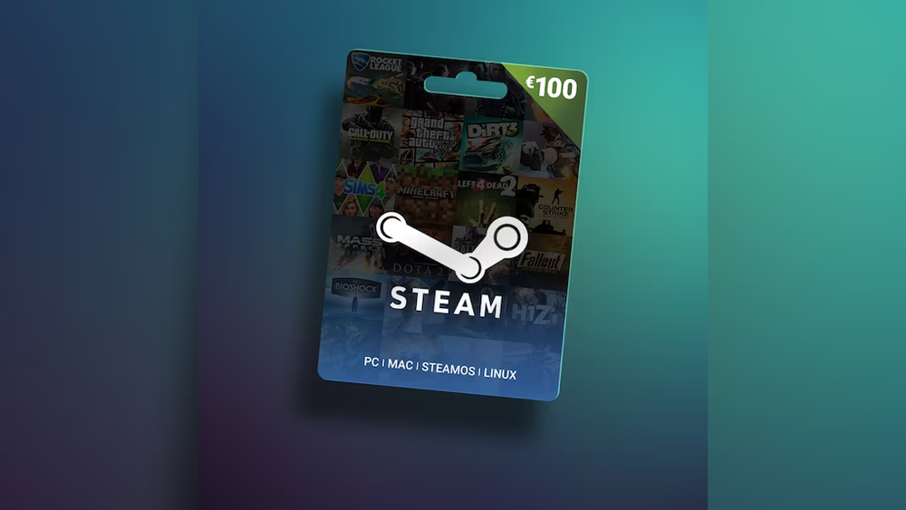100 EURO Steam Gift Card for EU Region - Digital Delivery-image