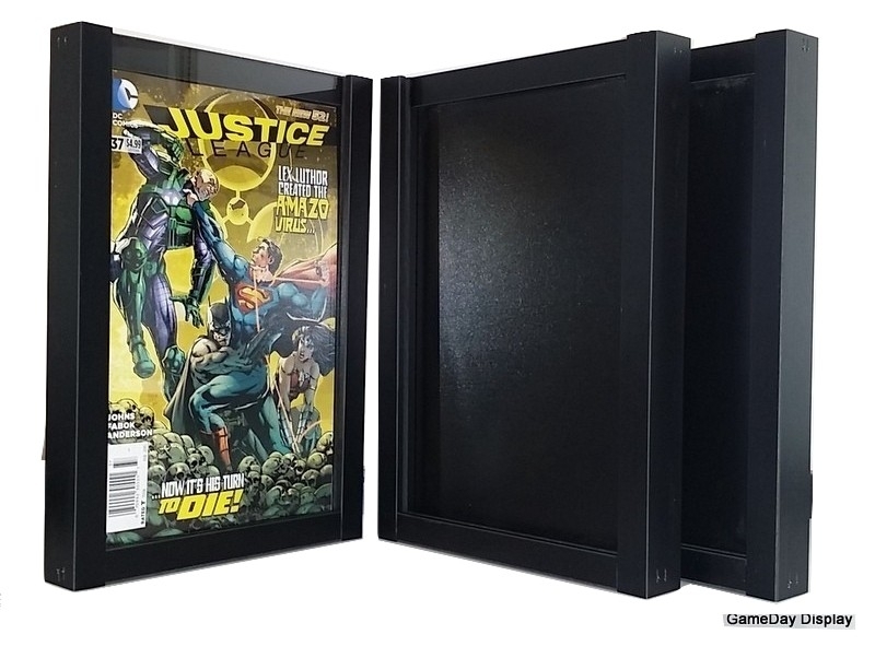 Comic Book Display Frame Case Shadow Box Black Magazine Lot of 3 A