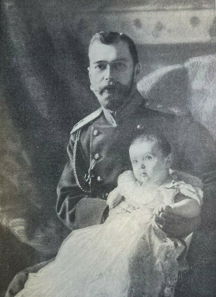 1907 Vintage Magazine Illustration Czar Nicholas of Russia