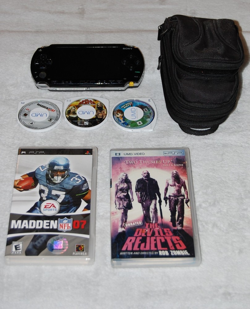 Sony PSP Bundle with 2 Games and a Movie Included