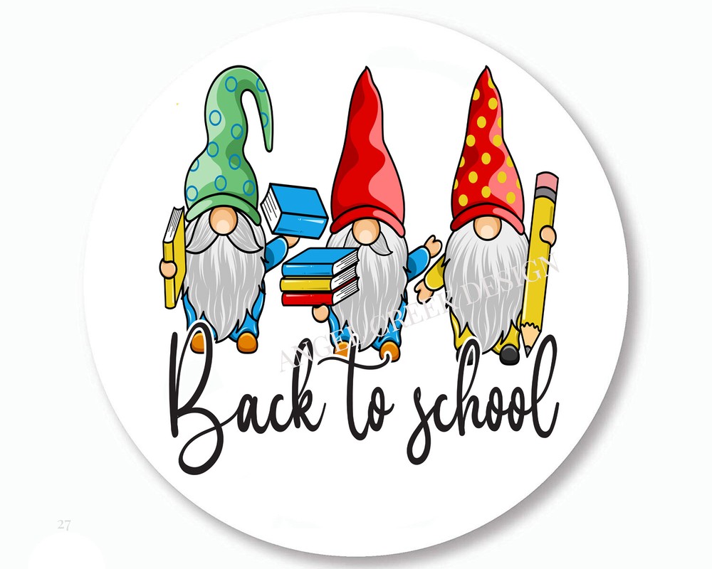 Back to School Gnomes Envelope Seals Scrapbook Stickers School Gnomies Teacher-image