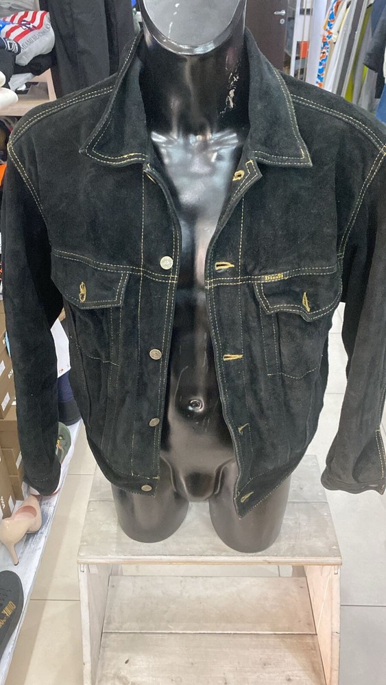 Diesel Leather Jacket Used Men Size L Black XXE153L