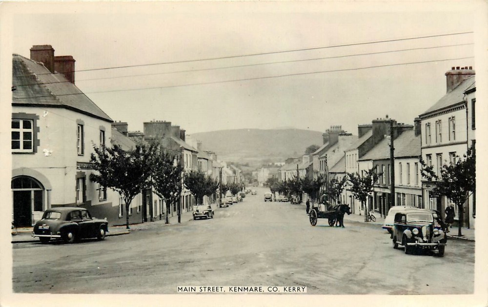 1950s Kenmare Ireland Kerry Street Bridge Photodraft Postcard RPPC 24-10218