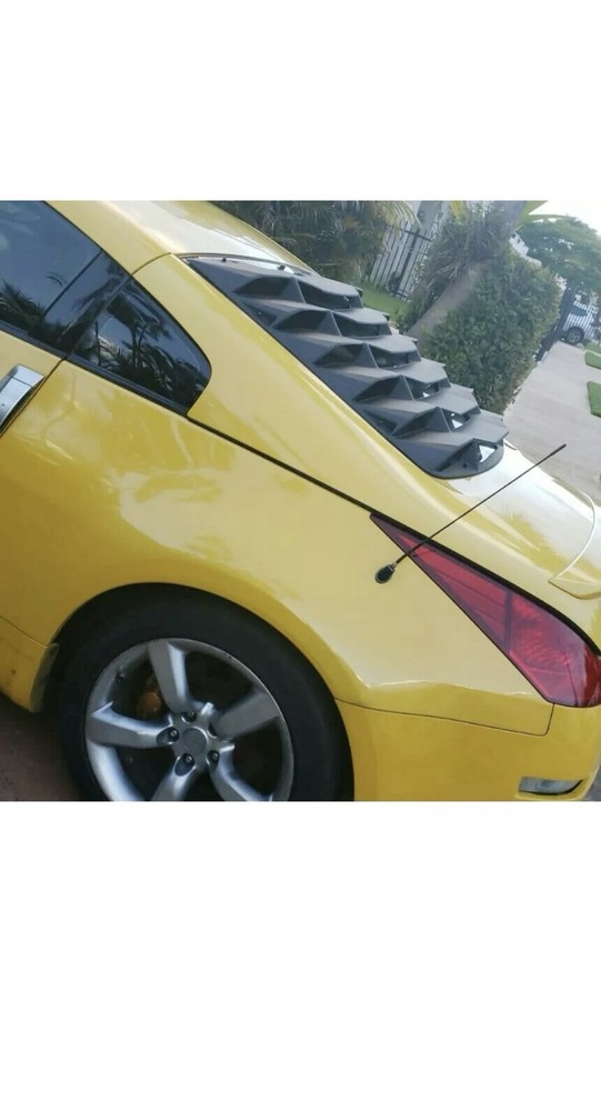 Nissan 350Z 03-08 Matte Black ABS Rear Windshield Louvers