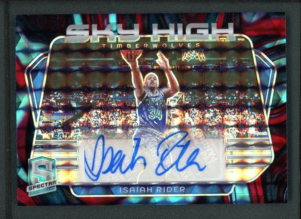 2023-24 ISAIAH RIDER 09/75 AUTO PANINI SPECTRA SKY HIGH AUTOGRAPHS