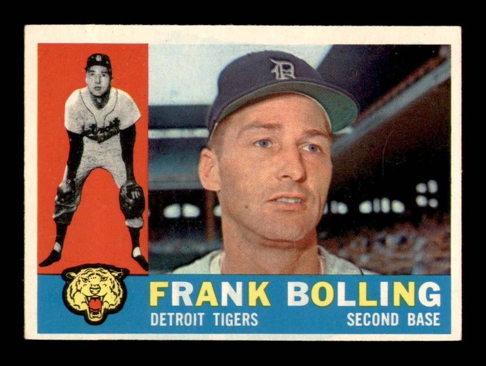 1960 Topps #482 Frank Bolling EX-MT Baseball Card *OBGcards*