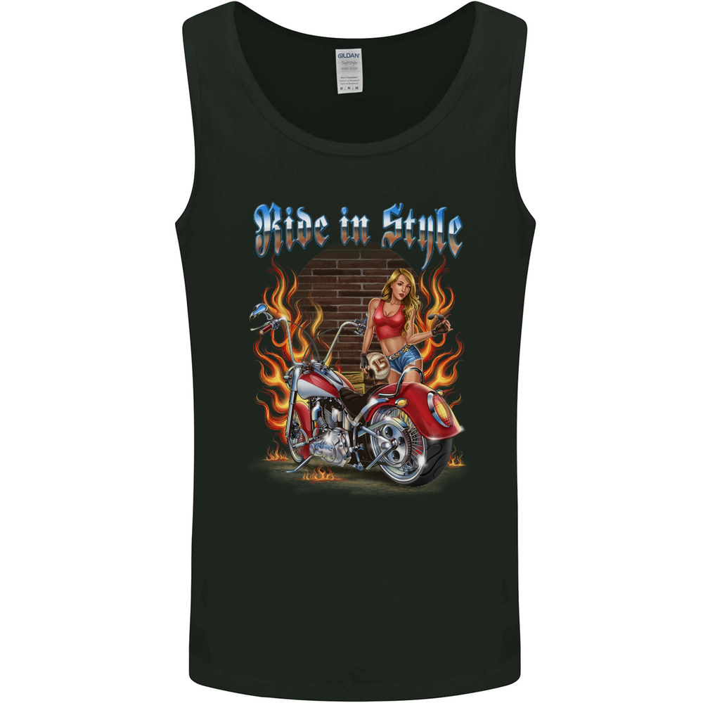 Stylish Chopper Motorcycle Biker Vest Tank Top for Men