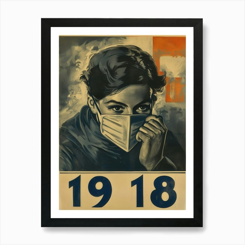 Aihrgdesign A Vintage Public Health Framed Wall Art Poster Canvas Print Picture