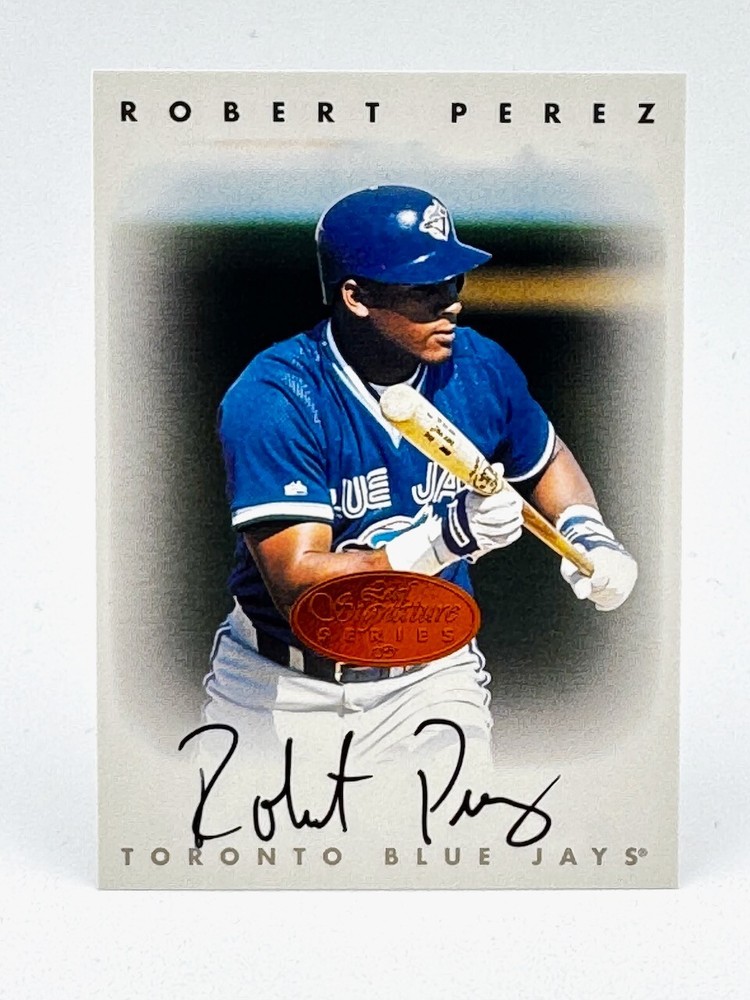 1996 Leaf Signature Series - AUTOGRAPH CARD - Robert Perez