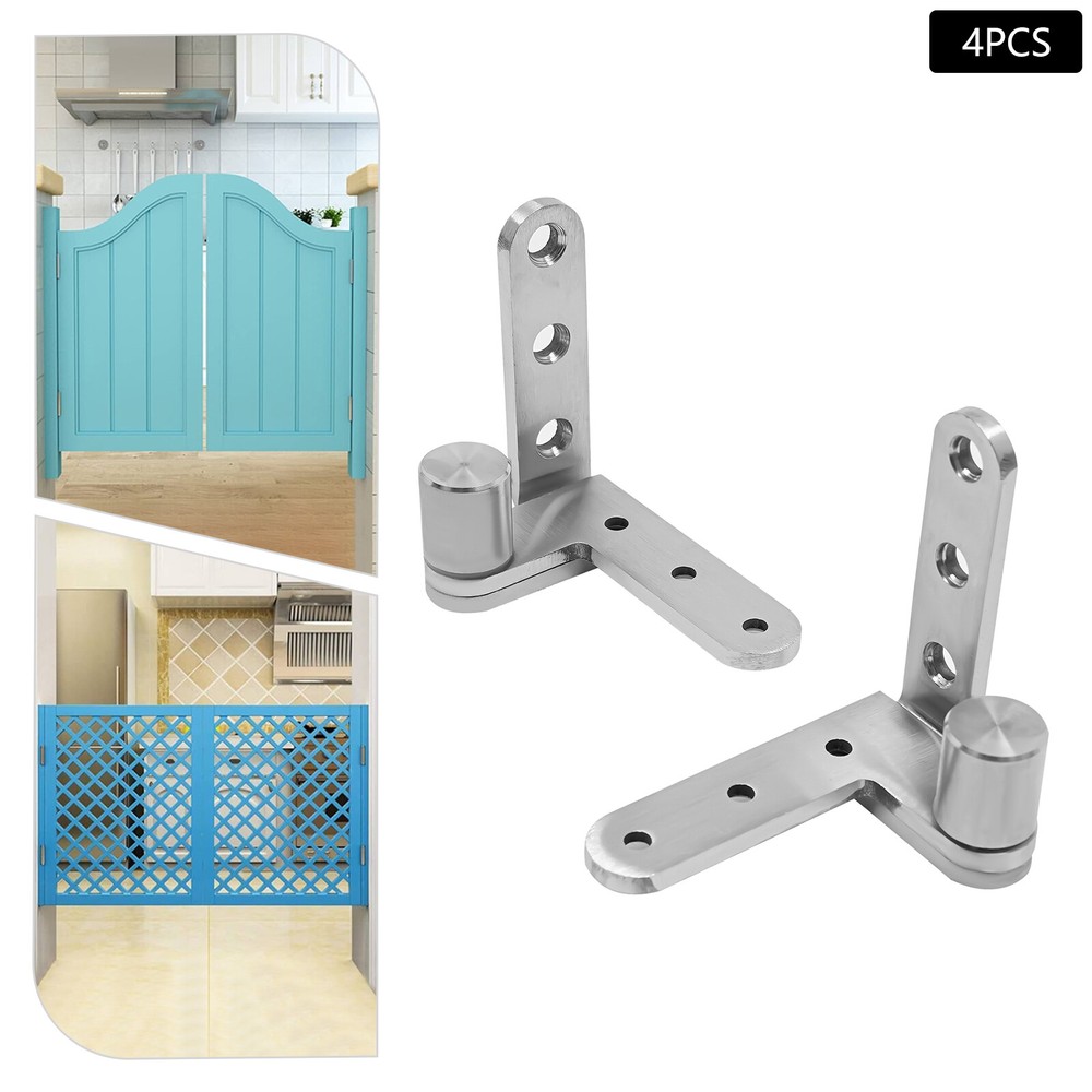 4 PCS Door Hinges , Pivot Door Hinges , Heavy Duty Hinges 201 Stainless Steel