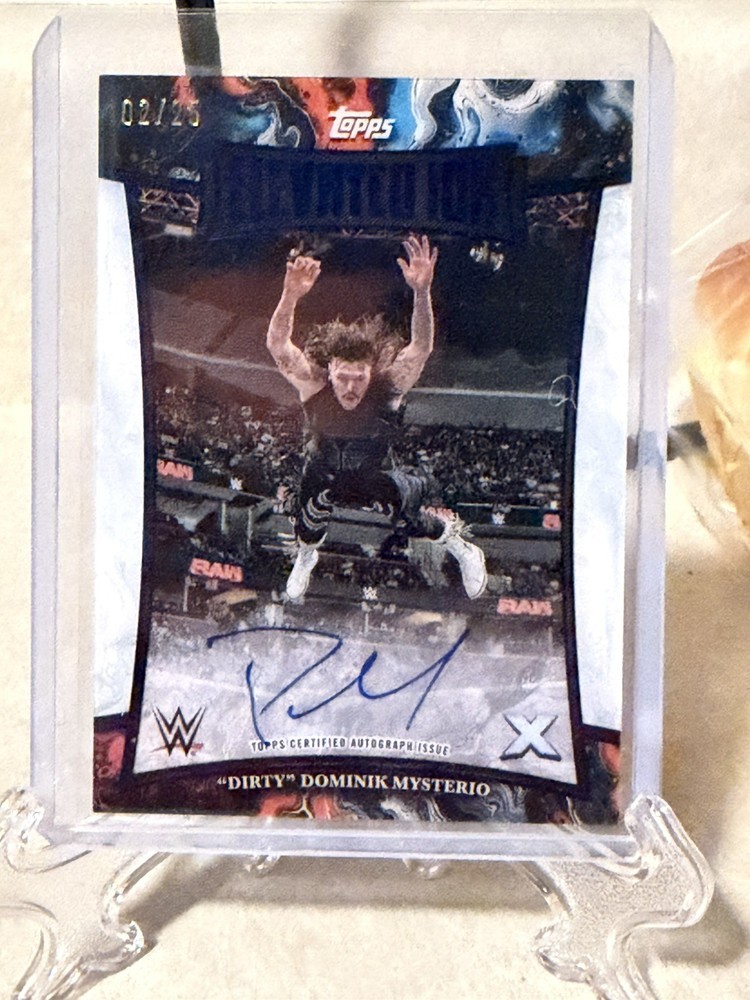 2025 Wwe Topps Exalted Elevated Ink “Dirty” Dominik Mysterio Auto /25