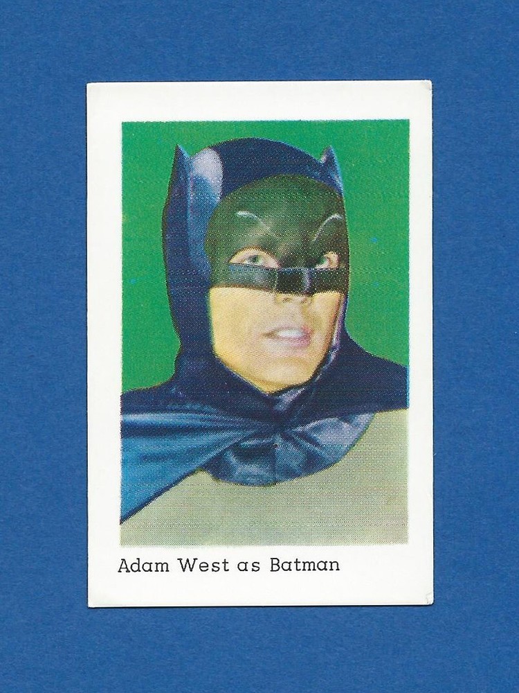1967-68 Dutch Gum Card Disney Unnumbered Adam West as Batman