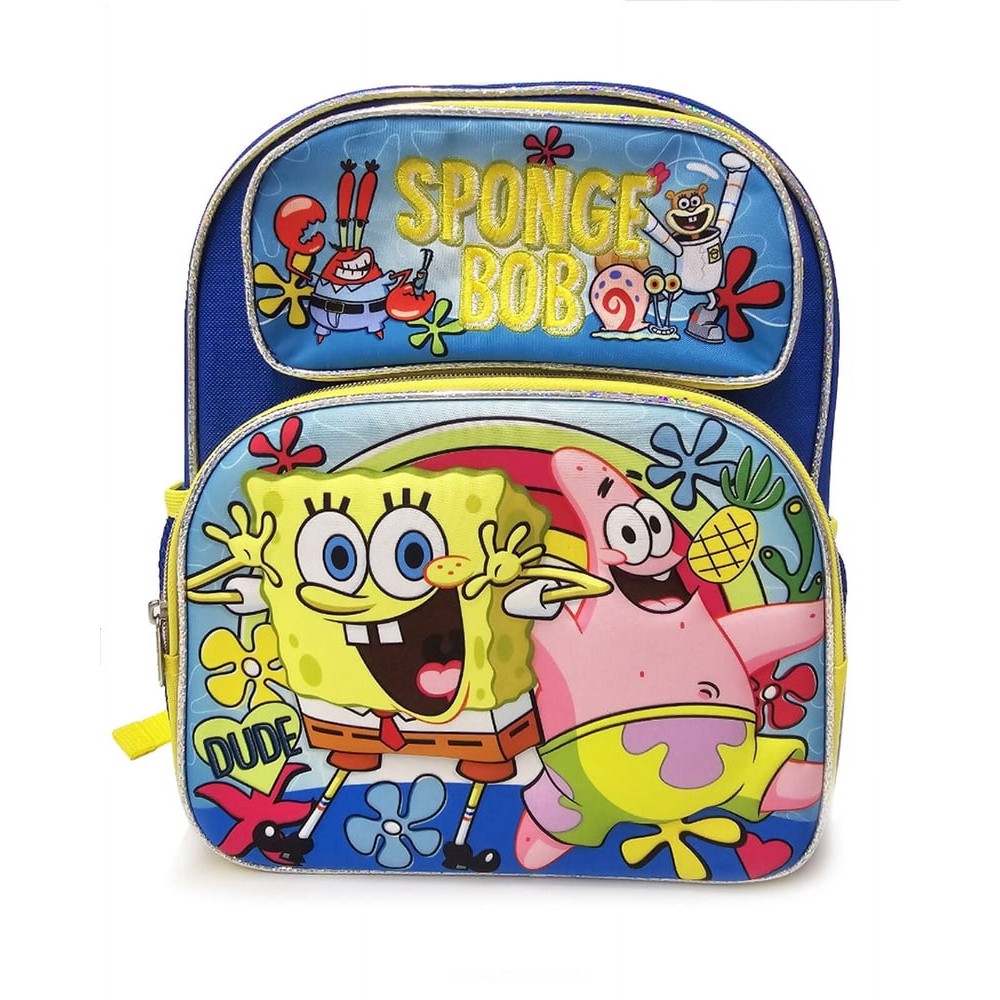 Small Backpack - Spongebob - w/Flowers 3D Pop-Up 12