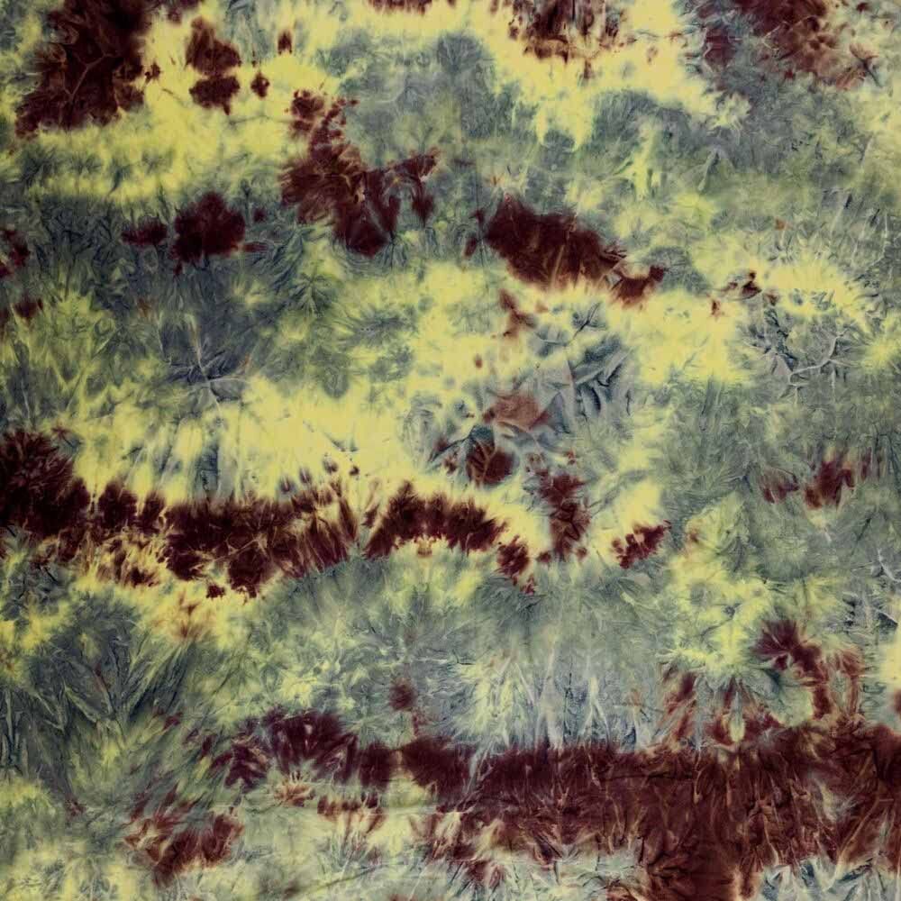 Printed Hand Tie-Dye Ombre Yellow Denim Plum DTY Fabric 10 Yards