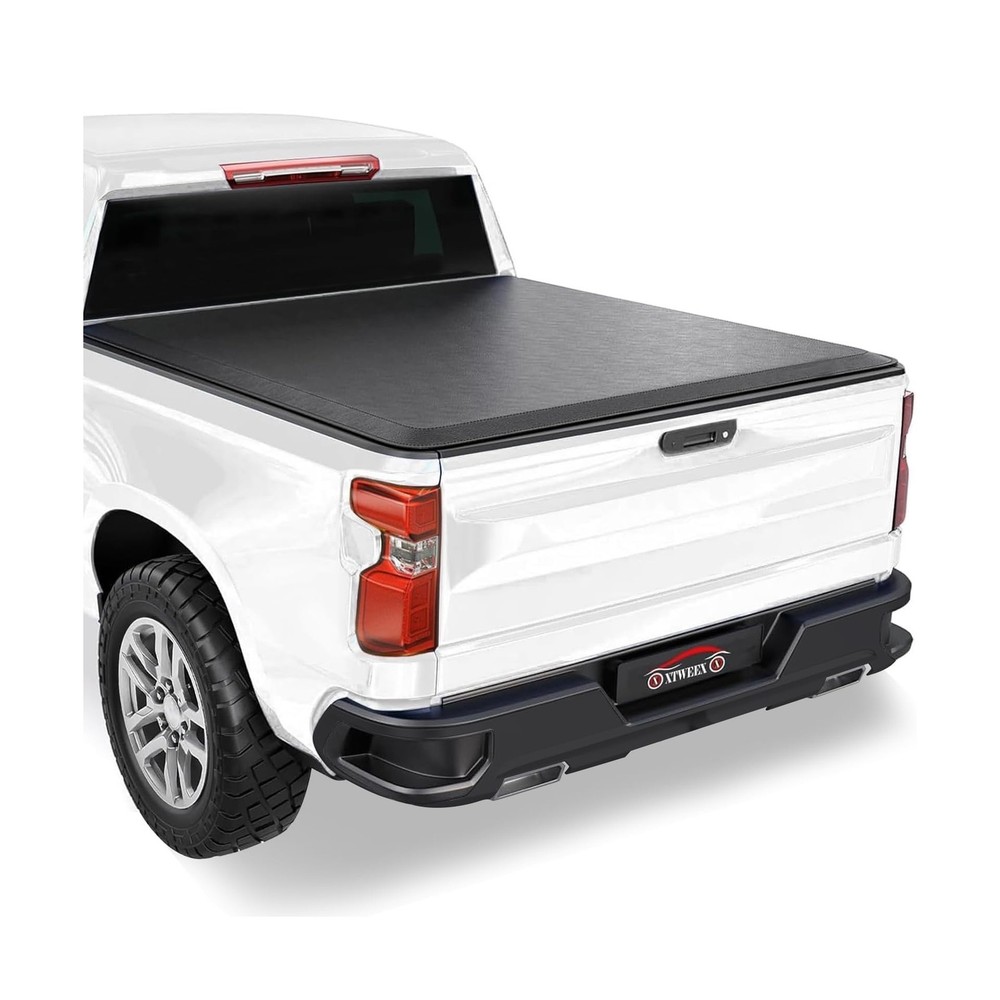 Soft Quad Fold Truck Bed Tonneau Cover Fits 6.9 FT (82