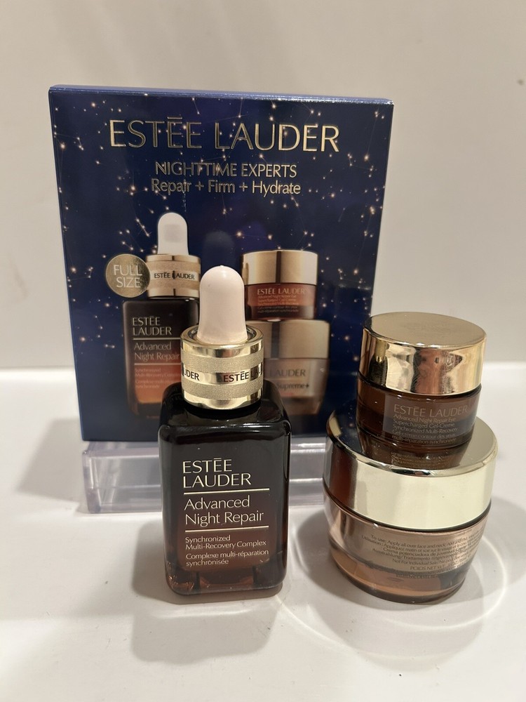 NIB Estee Lauder Advanced Night Repair Nighttime Experts Gift Set  3 Piece Set