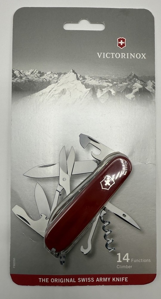 Victorinox Swiss Army Climber Knife Red Blister Pack 1.3703.B1
