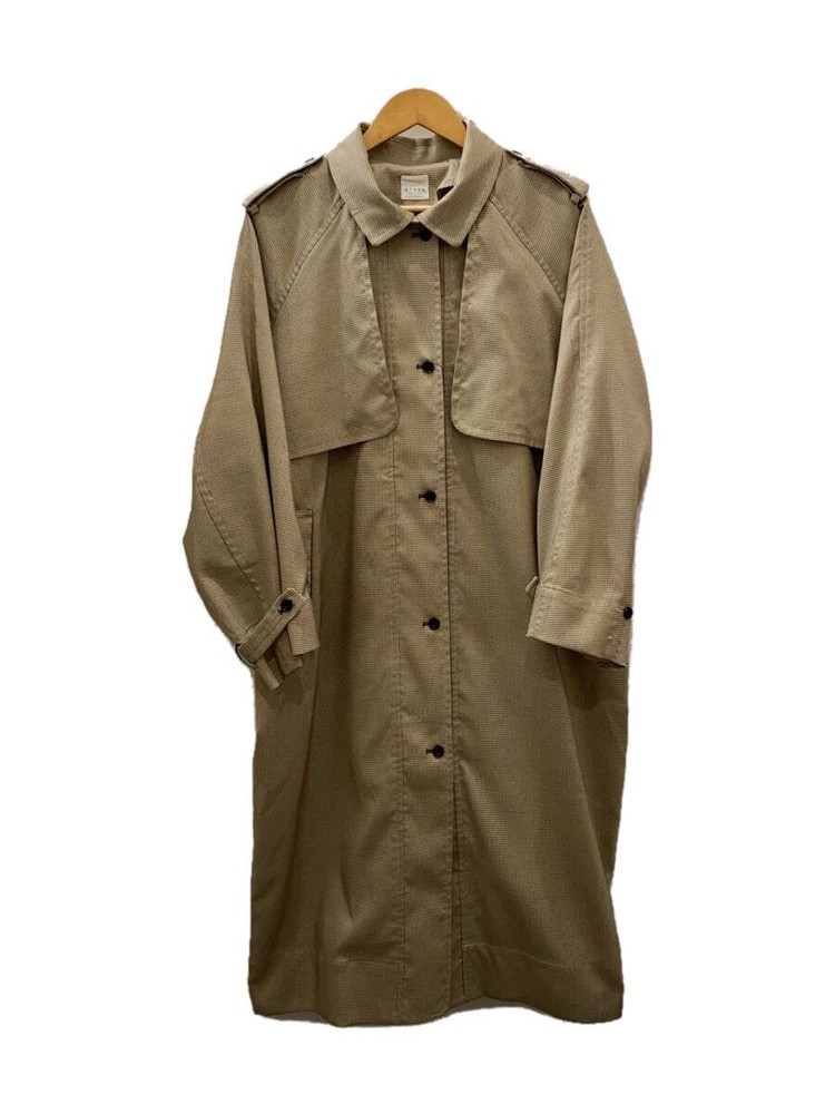 Pinue Trench Coat/-/Polyester/Beg/Check/22S1-Pct001 3944