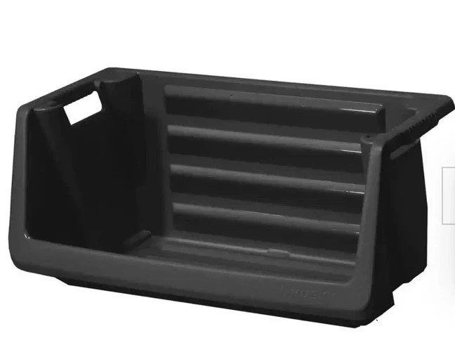 Husky 55-Gal Heavy-Duty Stackable Storage Bin with Space-Saving Design