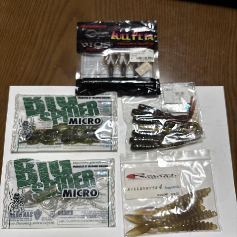 Fishing Lure Soft Lure Set Blue Spider Megabass