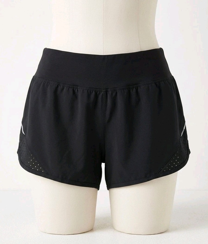 Champion Women's Athletic Mesh Shorts Polyester Elastic Waist Gym (260408-03)