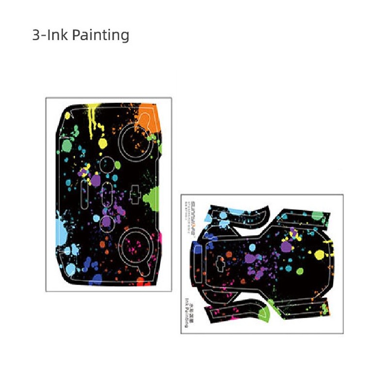 2-Pack Removable PVC Stickers Kit for DJI Mavic Mini 2 Drone & Remote Controller