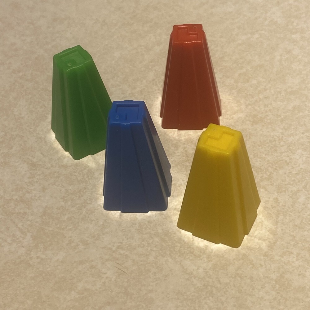 Set of 4 Pawns/Pieces from Vintage 1985 Last Word Board Game