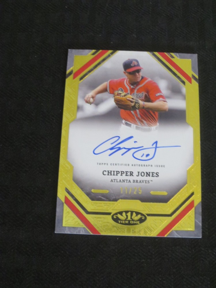 2025 Topps Tier One Chipper Jones Atlanta Braves Autograph /25