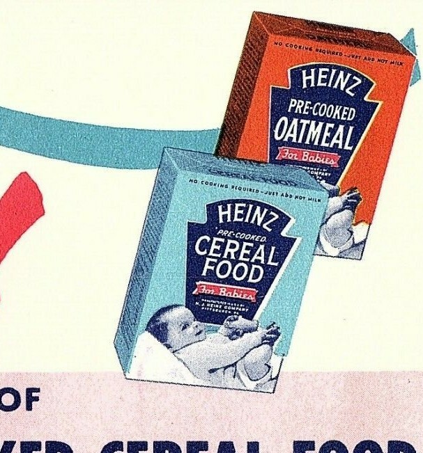 1950s Heinz Store Coupon Grocery 1 Gift Package Oatmeal Cereal Food Free Expired-image