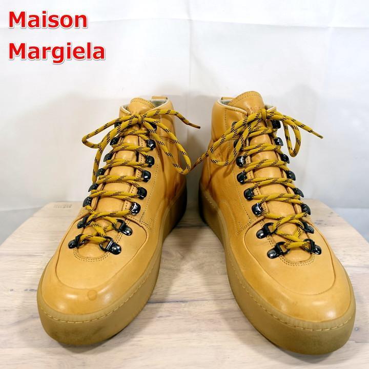 Classic Martin Margiela High-Cut Leather Sneakers Men Boots Original LTD Collect