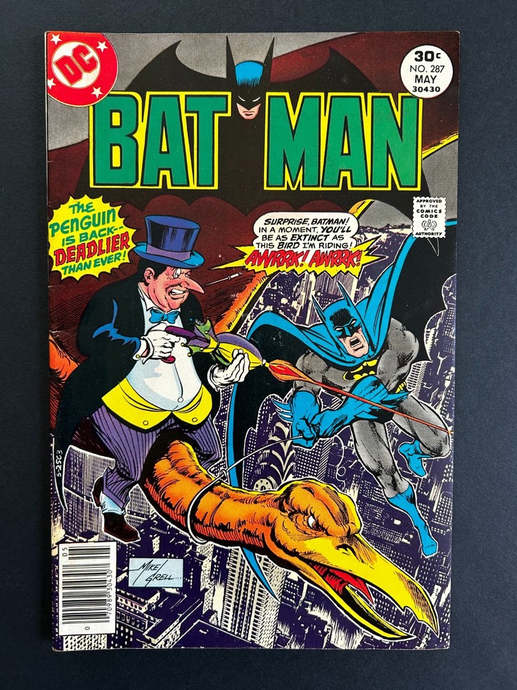 Batman 287 (1977) - Classic Bronze Age Penguin Cover - See Pics For Details!