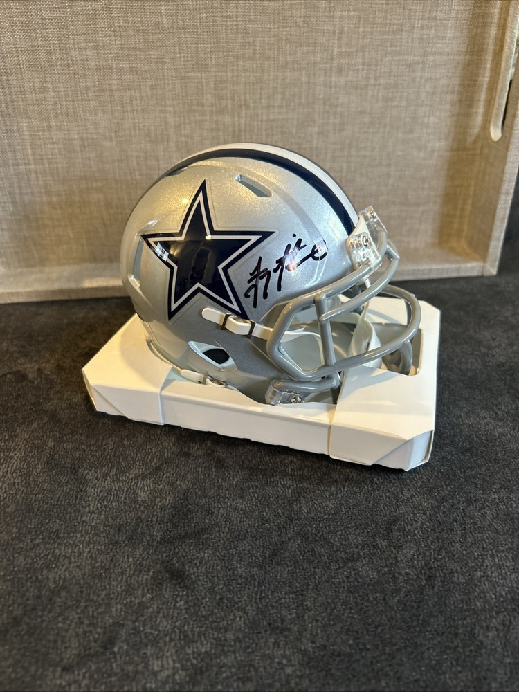Troy Aikman Signed Mini Helmet Dallas Cowboys Autograph with GTSM Aikman COA