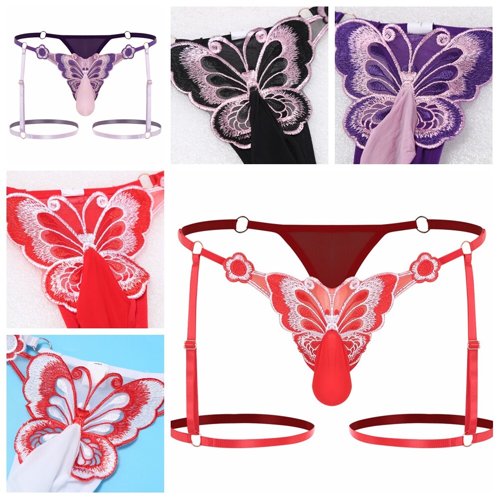Men Briefs Panties G-string Silk Underpants Underwear Breathable Gays 1Pc Leg