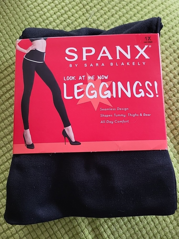 SPANX Look At Me Now Black 1X Leggings A288131