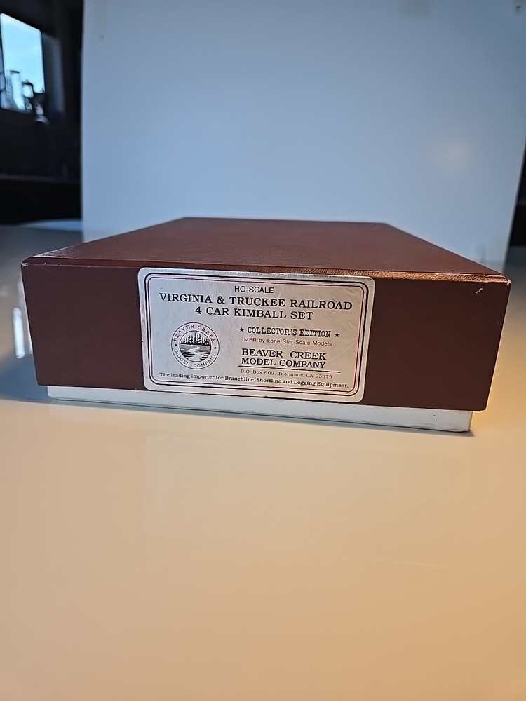 BCM Beaver Virginia & Truckee Kimball 4 Car Set,  RARE - 1 of 50!