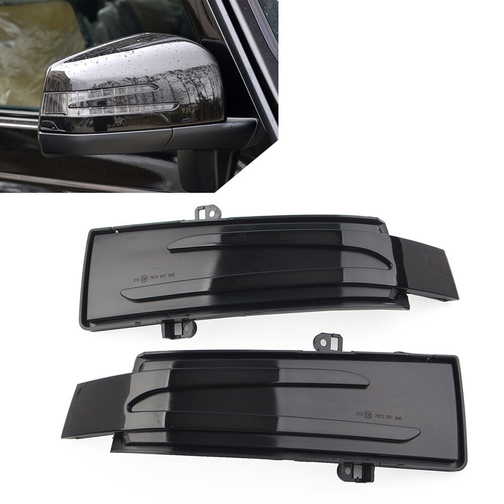 Dynamic Rearview Mirror Turn Signal Light Indicator Blinker Fit Mercedes-Benz ML