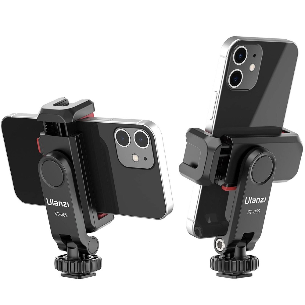 Phone Tripod Mount ST-06S, New Universal Smartphone Mount Adapter with 2 Cold...