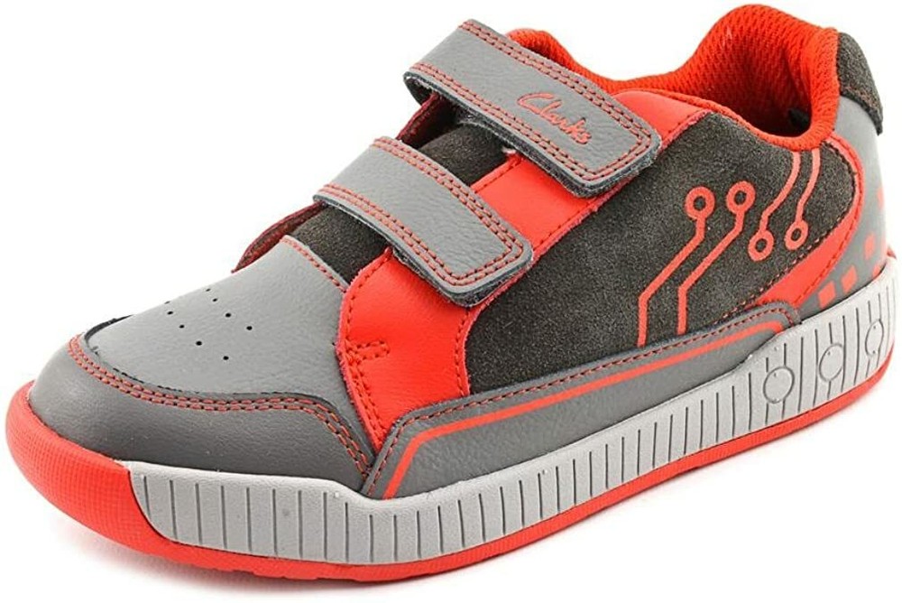 Back to School--Clarks  Boys Zander Go J Shoe,Grey 67425-image
