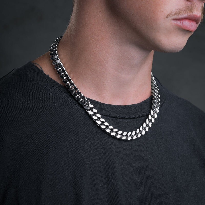 Cuban Curb Link Chain 316L Stainless Steel Necklace For Boys/Men