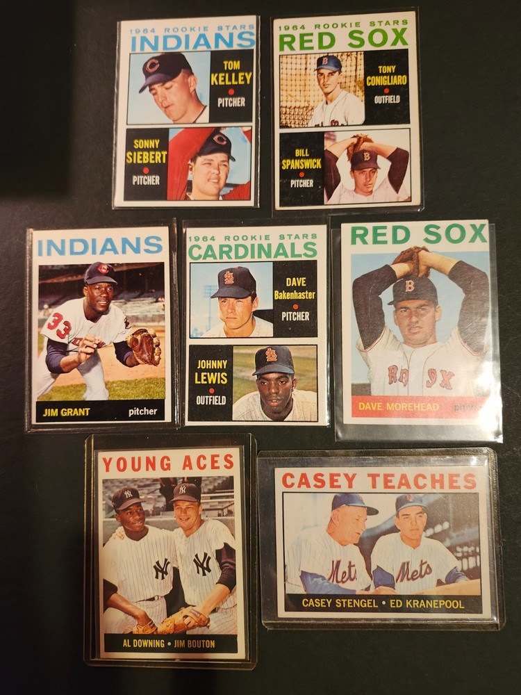 1964 Topps baseball 8 card lot Conigliaro r/c semi & hi #s