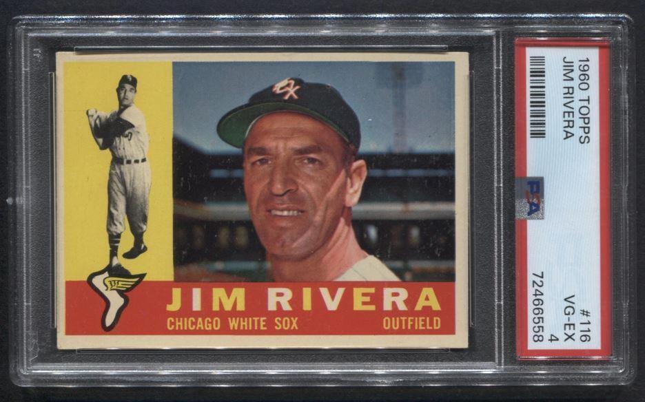 1960 Topps Jim Rivera #116 Baseball Card Vintage MLB