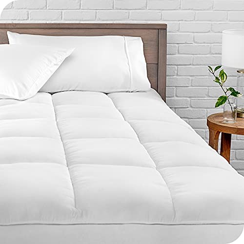 Pillow-Top Mattress Pad - Premium Goose Down Alternative - Full White