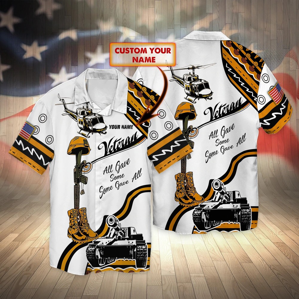 Custom 3D Hawaiian Shirt for Veterans Personalized Gift HO2285