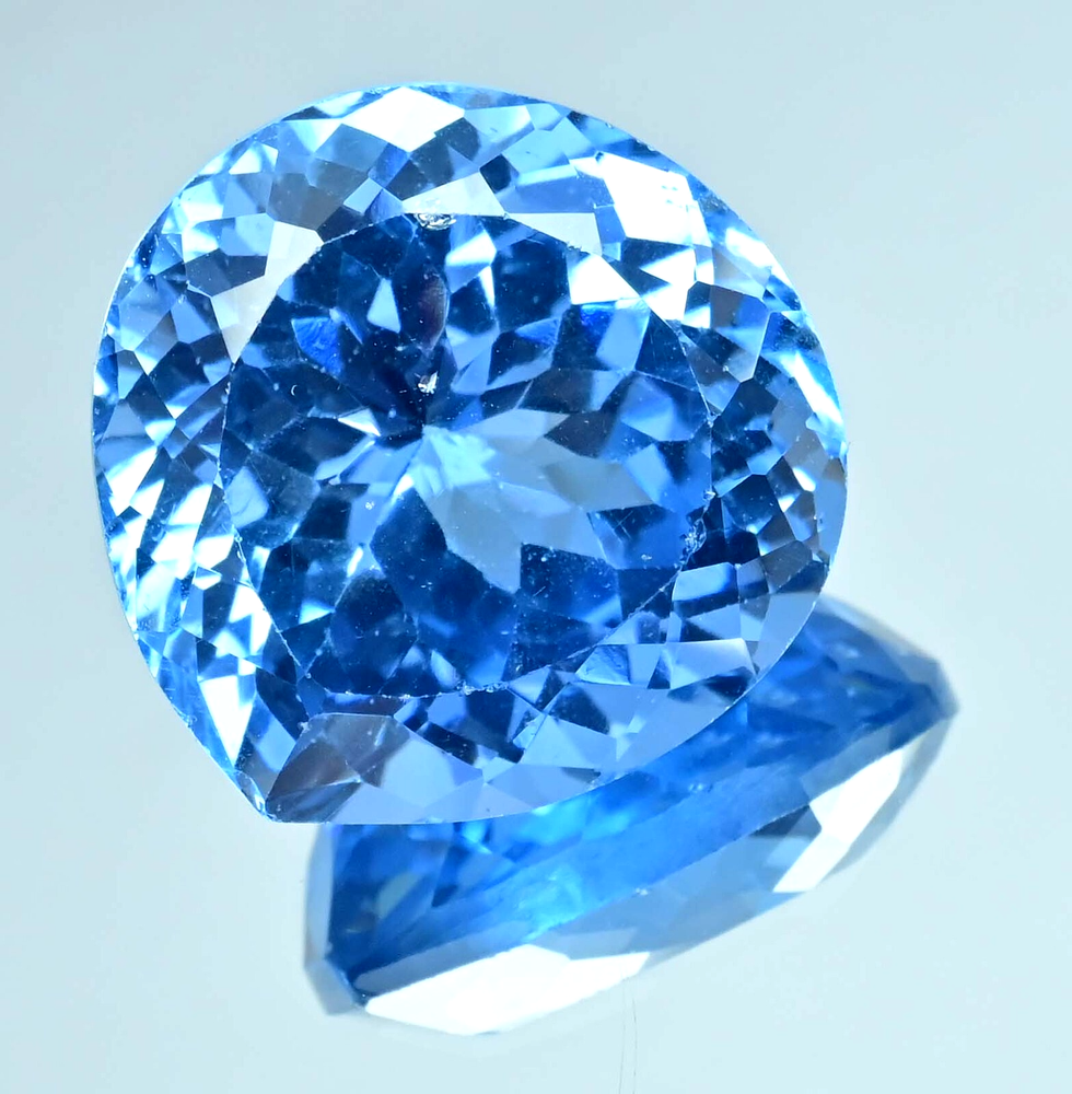 Natural Namibian Jeremejevite 50.95 Ct Pear Certified Flawless Loose Gemstone