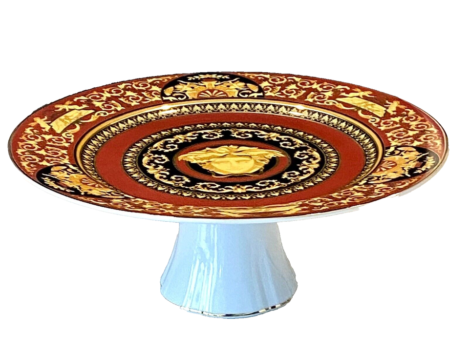 Versace medusa service cake fruit plate tray Rosenthal Christmas Sale Rare-image