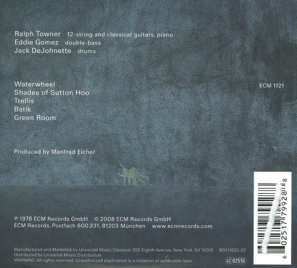 RALPH TOWNER BATIK NEW CD