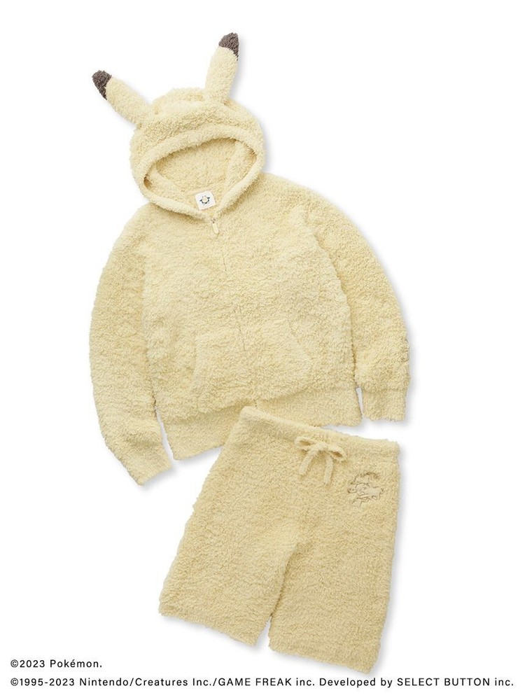 GELATO PIQUE Pokemon Sleep Men's Hoodie & Shorts Snorlax Pikachu Size M Japan