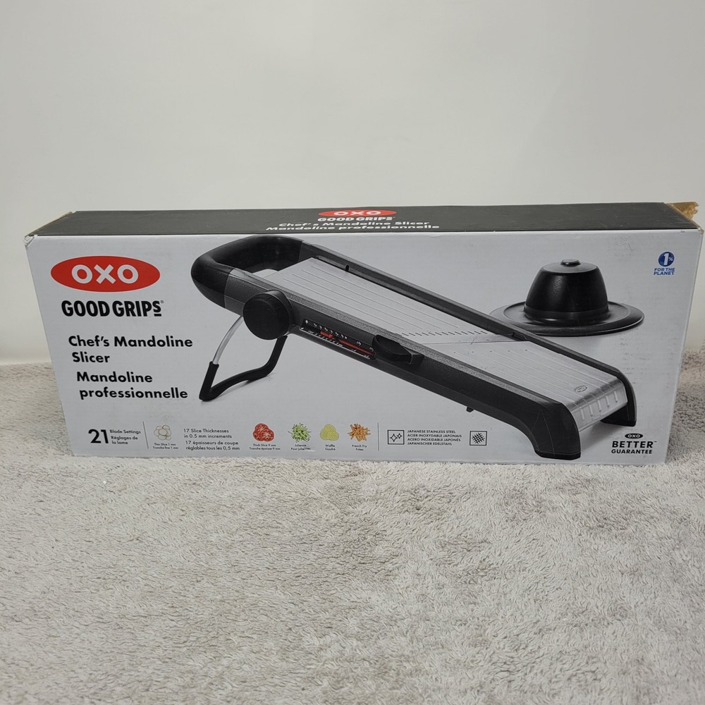 OXO Good Grips Chef’s Mandoline Slicer 2.0 Steel Black Open Box Essentials